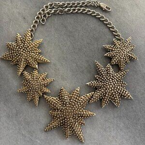 TORY BURCH Vintage Starburst Wreath Necklace
